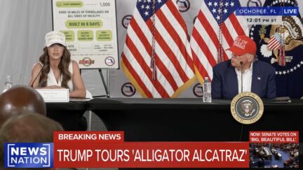 Kristi Noem Shares Jaw Dropping Cannibal Story at Trump Presser