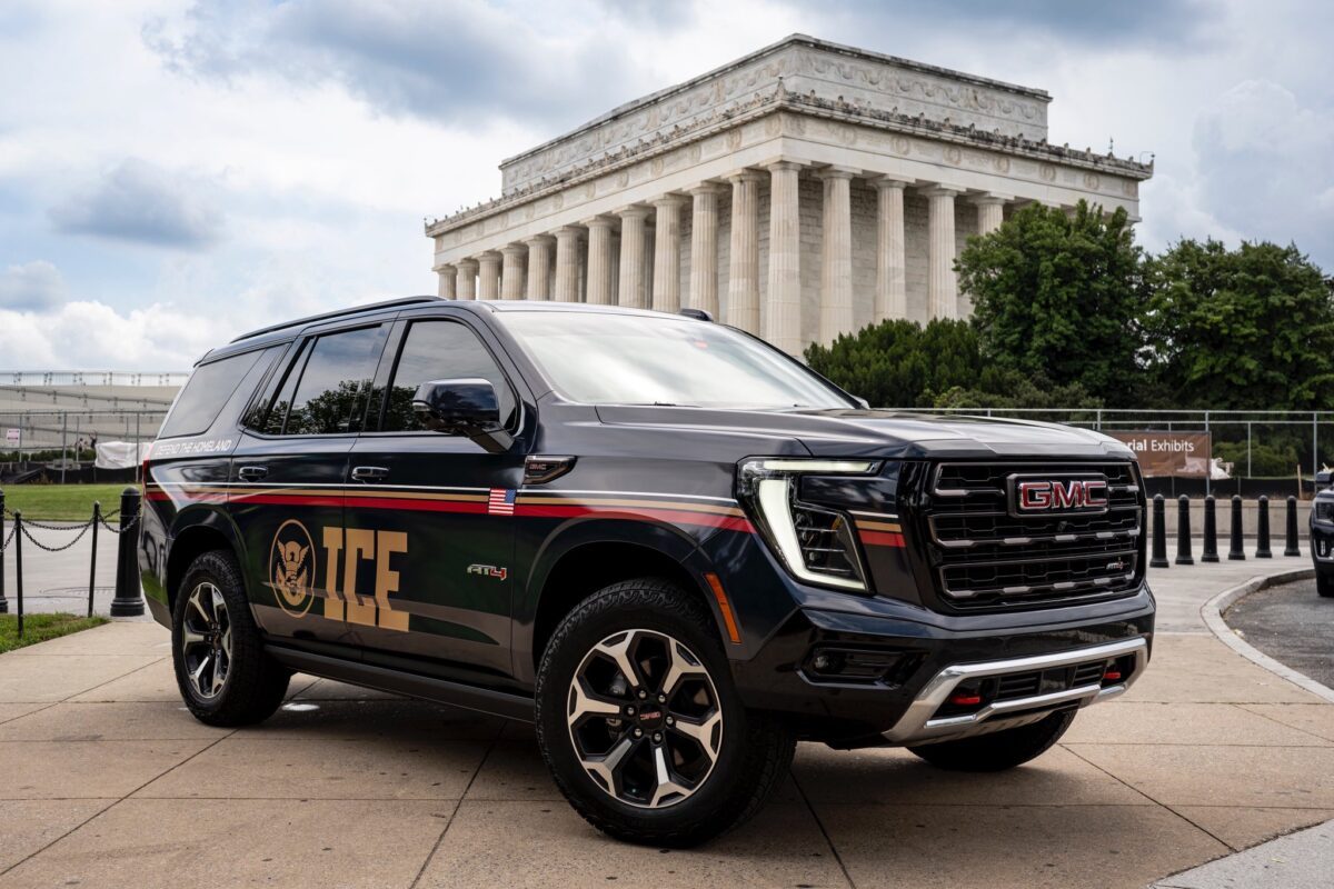 ICE vehicle in Washington DC
