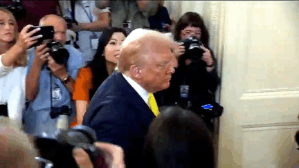 Reporters SCREAM At Trump As He Leaves Purple Heart Event- 'Did You Order The Firings'