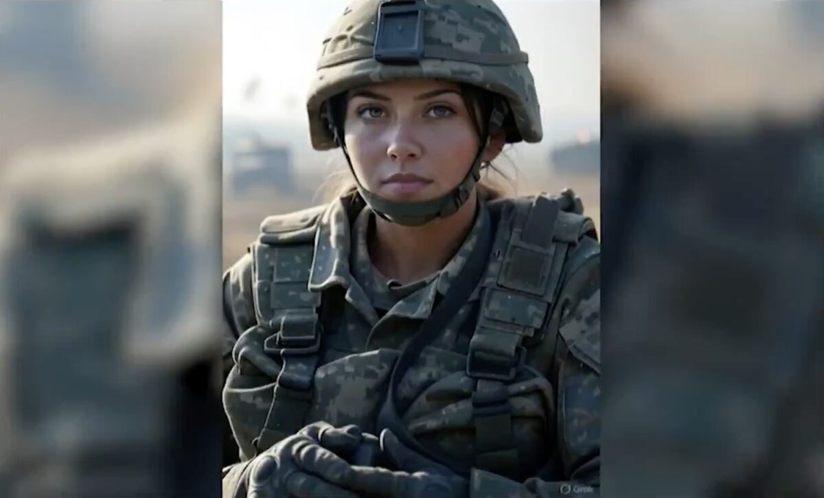 AI-generated military image