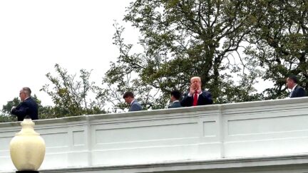 Trump Stuns Reporters By Blurting Out What He's Building On Roof Of White House