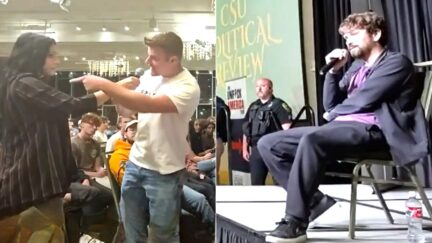 Anti-Trump Bomb-Thrower Destiny Dumps Charlie Kirk Fan In Heated Debate