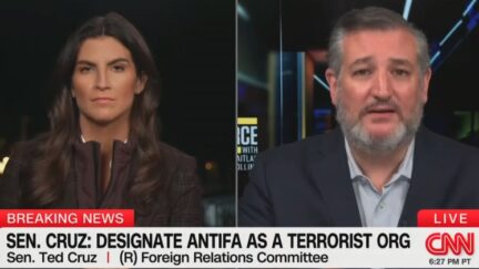 Kaitlan Collins and Ted Cruz