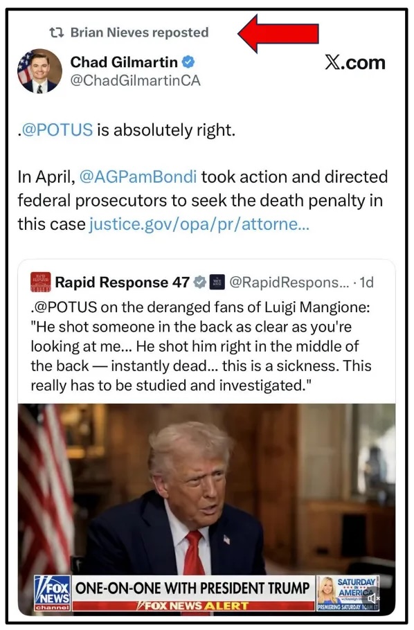 tweet cited by Mangione defense attorneys