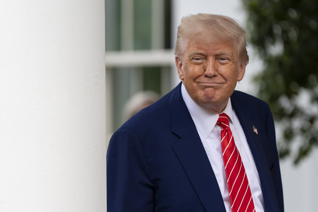 Donald Trump at White House