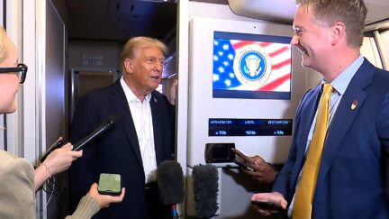 Trump Roasts Fox's Peter Doocy In Bizarre Jokey Exchange On Hostage Release