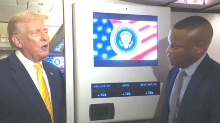 Reporter Pushes Trump On 2000 Check Promise- 'Will That Be In Time For Christmas'