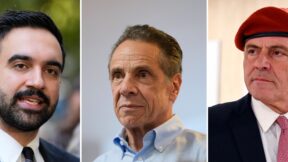 NYC Mayoral candidates Zohran Mamdani, Andrew Cuomo, Curtis Sliwa