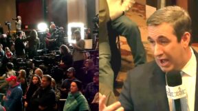 Pro-Trump Host At Rally Bitterly Complains Trump Staff Kicked Him Off Press Area
