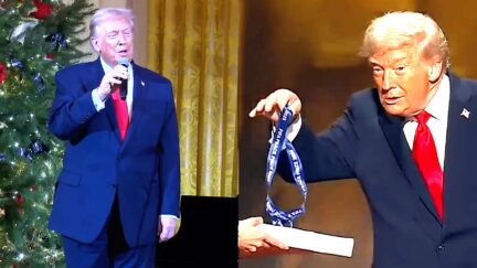 Trump Renames Sporting Event In Own Honor In Christmas Party 'Peace Prize' Riff