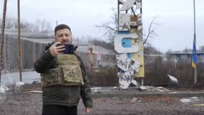 Zelenskyy in Kupiansk