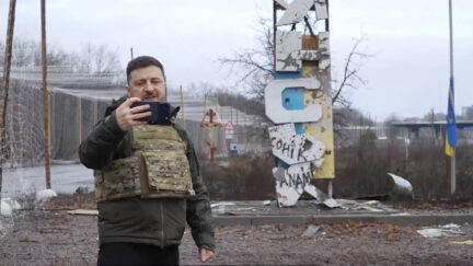 Zelenskyy in Kupiansk