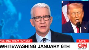 CNN's Anderson Cooper Pounds Trump Over Jan. 6 Site With Relentless Barrage of Receipts