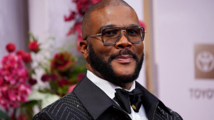 FILE - Tyler Perry arrives at the BET Awards, June 9, 2025, at the Peacock Theater in Los Angeles. (Photo by Jordan Strauss/Invision/AP, File)
