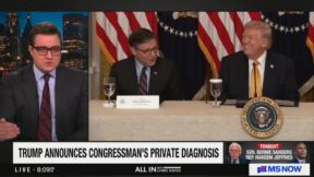 Chris Hayes, Mike Johnson, Donald Trump