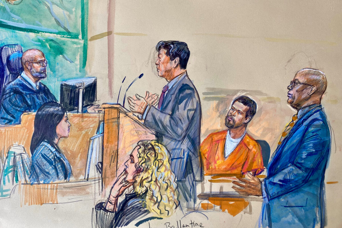 Cole Tomas Allen courtroom sketch