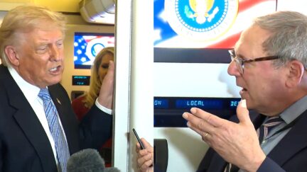 Trump Attacks Reporter Inches From His Face on Air Force One