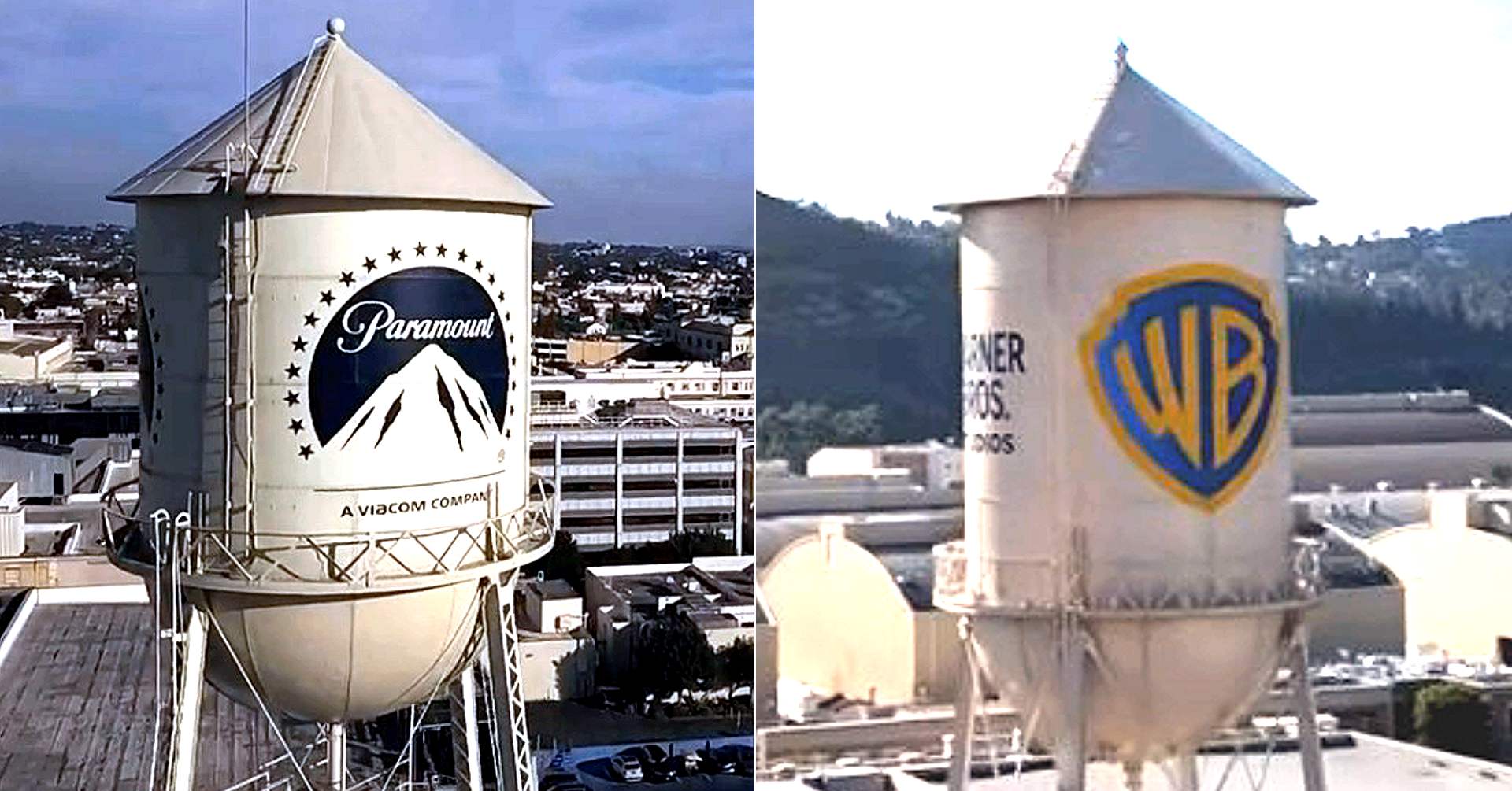 Paramount Warner Brothers Discovery Iconic Water Towers