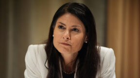 FILE - Michigan Attorney General Dana Nessel pauses during an interview with The Associated Press, Nov. 21, 2024, in Philadelphia.