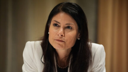 FILE - Michigan Attorney General Dana Nessel pauses during an interview with The Associated Press, Nov. 21, 2024, in Philadelphia.