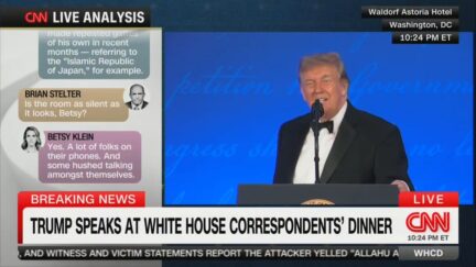 President trump at whcd