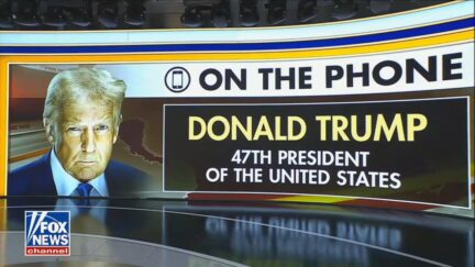 trump on fox graphic