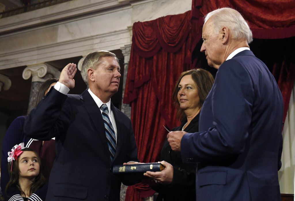 Lindsey Graham and his sister, Darline