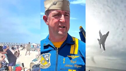 Trumpworld Mocks Outrage at Shock Viral Flyover — But Blue Angels Chief Admits It Was 'Unsafe'