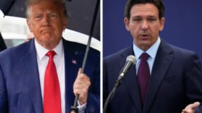 Donald Trump and Ron DeSantis
