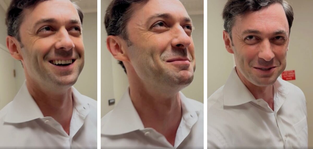 Sen. Ossoff Blushes, Chuckles at Question from TMZ Reporter: ‘Come On, My Brother’