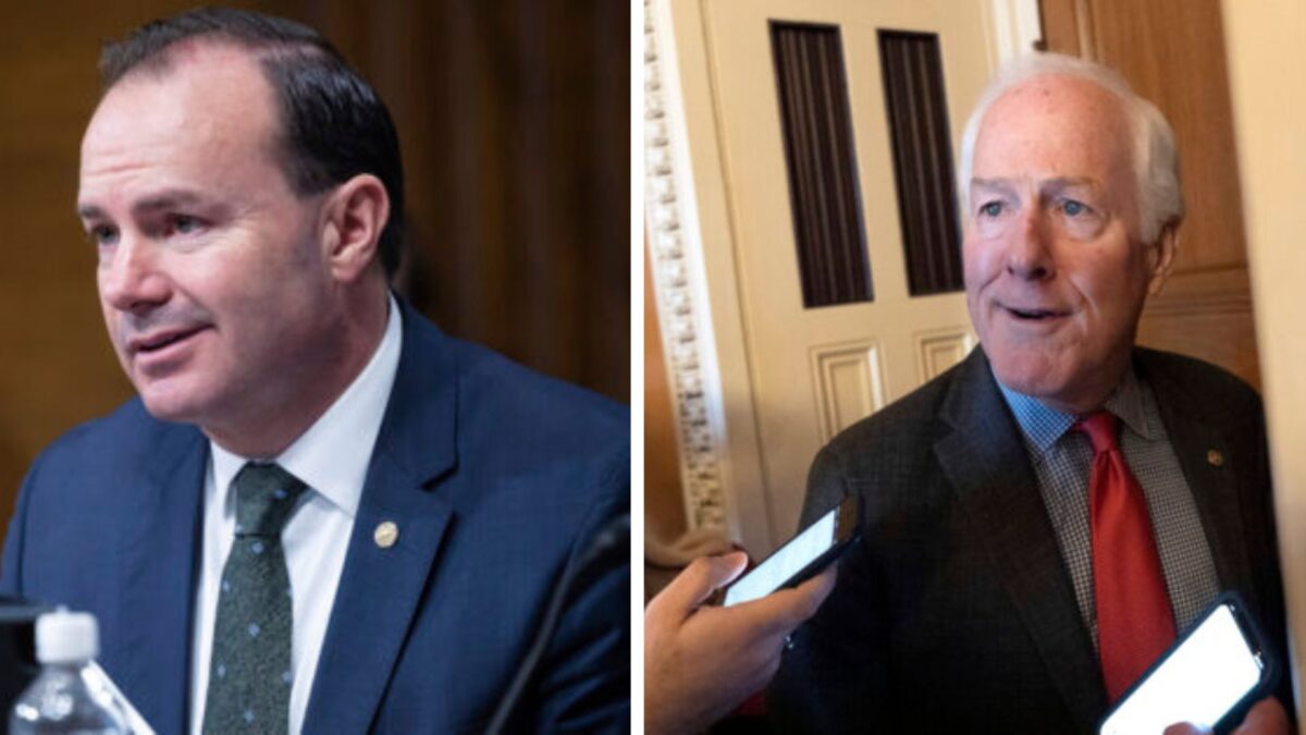 Sen. Mike Lee (R-UT) and Sen. John Cornyn (R-TX)