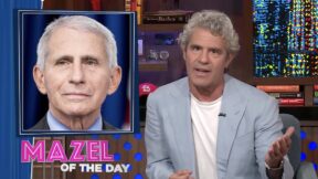 Andy Cohen discussing Dr. Anthony Fauci on Watch What Happens Live!