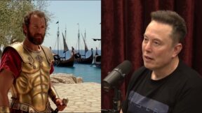 Grok AI-generated Odyssey adaptation/Elon Musk speaking on The Joe Rogan Experience