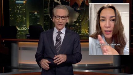 bill maher on real time and aoc from her instagram talking about egg retrieval