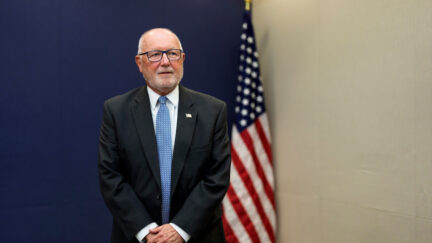 U.S. Ambassador to Canada Pete Hoekstra is shown at the United States Embassy in Ottawa, on Tuesday, Dec. 9, 2025. (Justin Tang /The Canadian Press via AP)