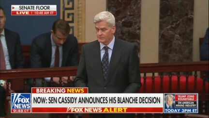 Cassidy on the senate floor