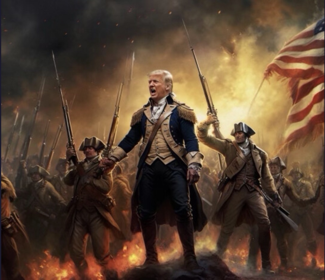 Donald Trump Truth Social post revolutionary war soldier
