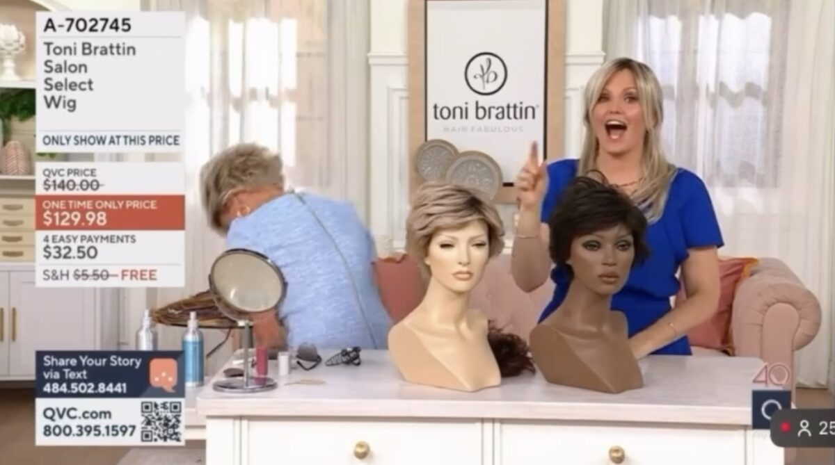 QVC host faux pas