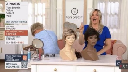 QVC host faux pas