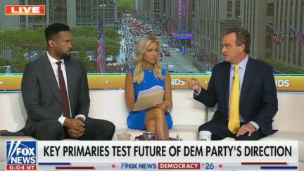 Lawrence Jones, Ainsley Earhardt, and Charlie Hurt hosting Fox & Friends