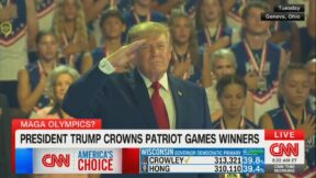 President Donald Trump at the Patriot Games