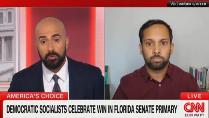 Boris Sanchez debating Ashik Siddique on CNN