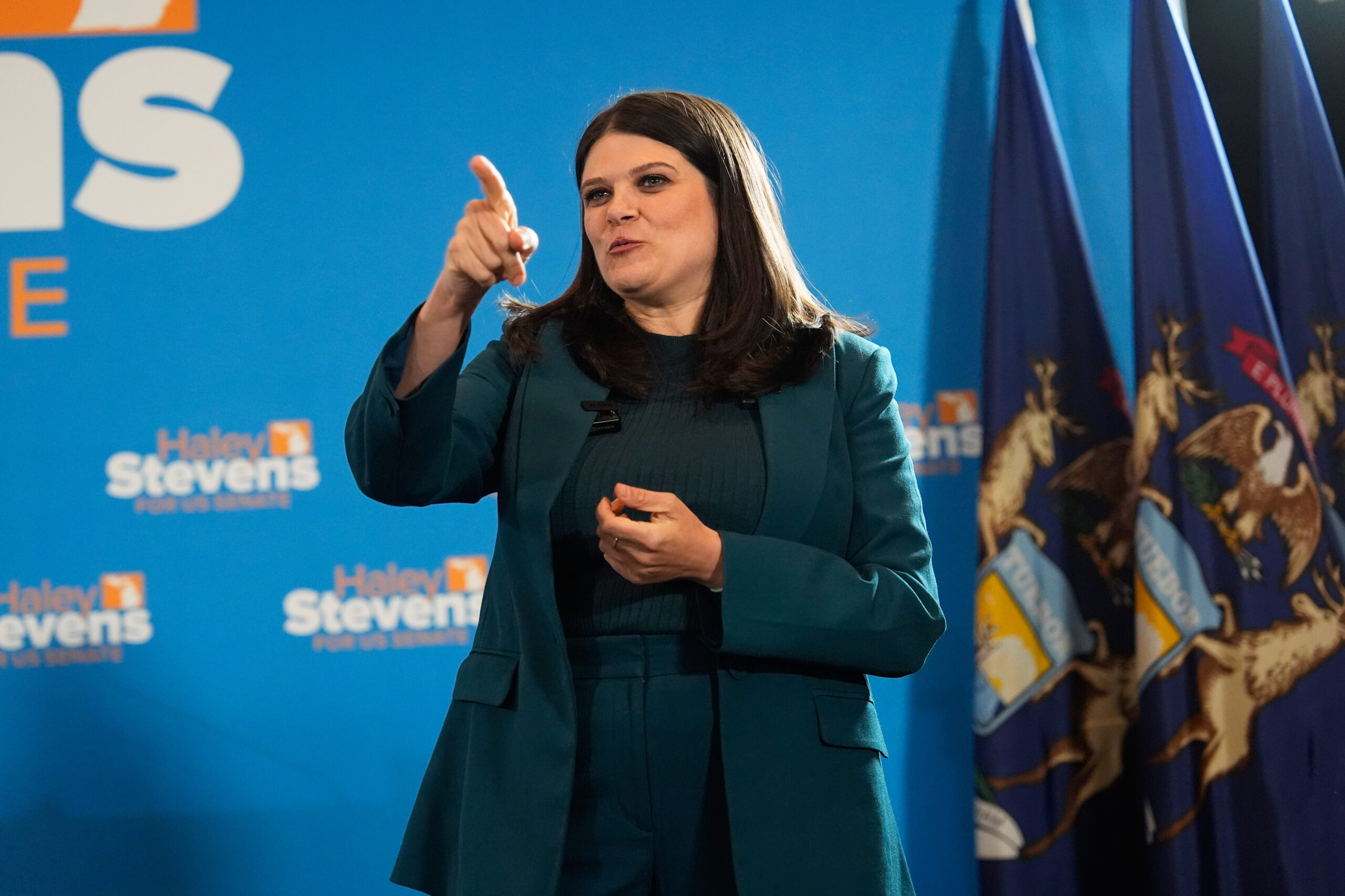 Haley Stevens Fends Off Pro-Palestinian Activist In Clip