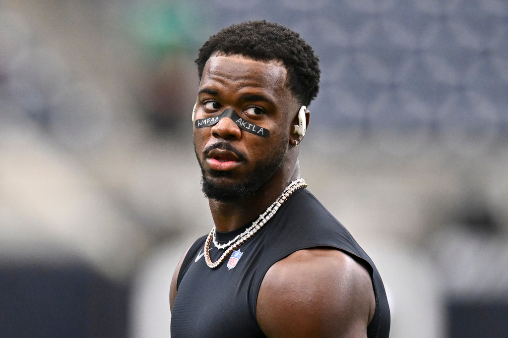 Houston Texans linebacker Azeez al-Shaair (0) looks on prior to an NFL football game against the Cincinnati Bengals in Houston, Sunday, Sept. 20, 2026. (AP Photo/Maria Lysaker)