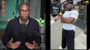 don lemon in a splitscreen with a member of the public