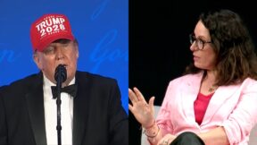 Donald Trump at WHCD/Maggie Haberman at The Atlantic Festival
