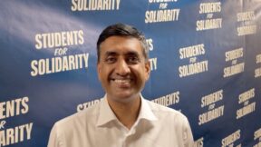 Rep. Ro Khanna at UCF rally for Angie Nixon for Senate