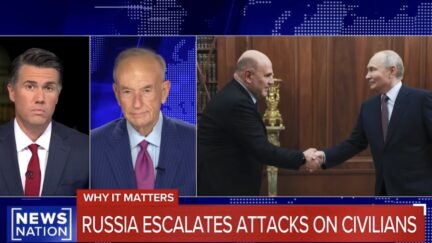 Leland Vittert interviewing Bill O'Reilly