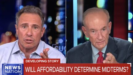 Chris Cuomo debating Bill O'Reilly on NewsNation