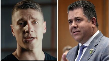 Chris Gallant, left (Screenshot); Nick LaLota, right (AP Photo/Patrick Semansky, File)